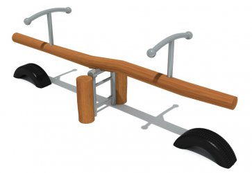  米兰·(milan)运动游乐木质双人儿童跷