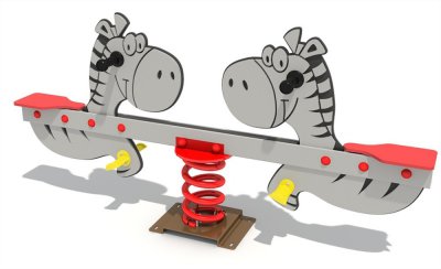  米兰·(milan)运动游乐斑马主题双人儿