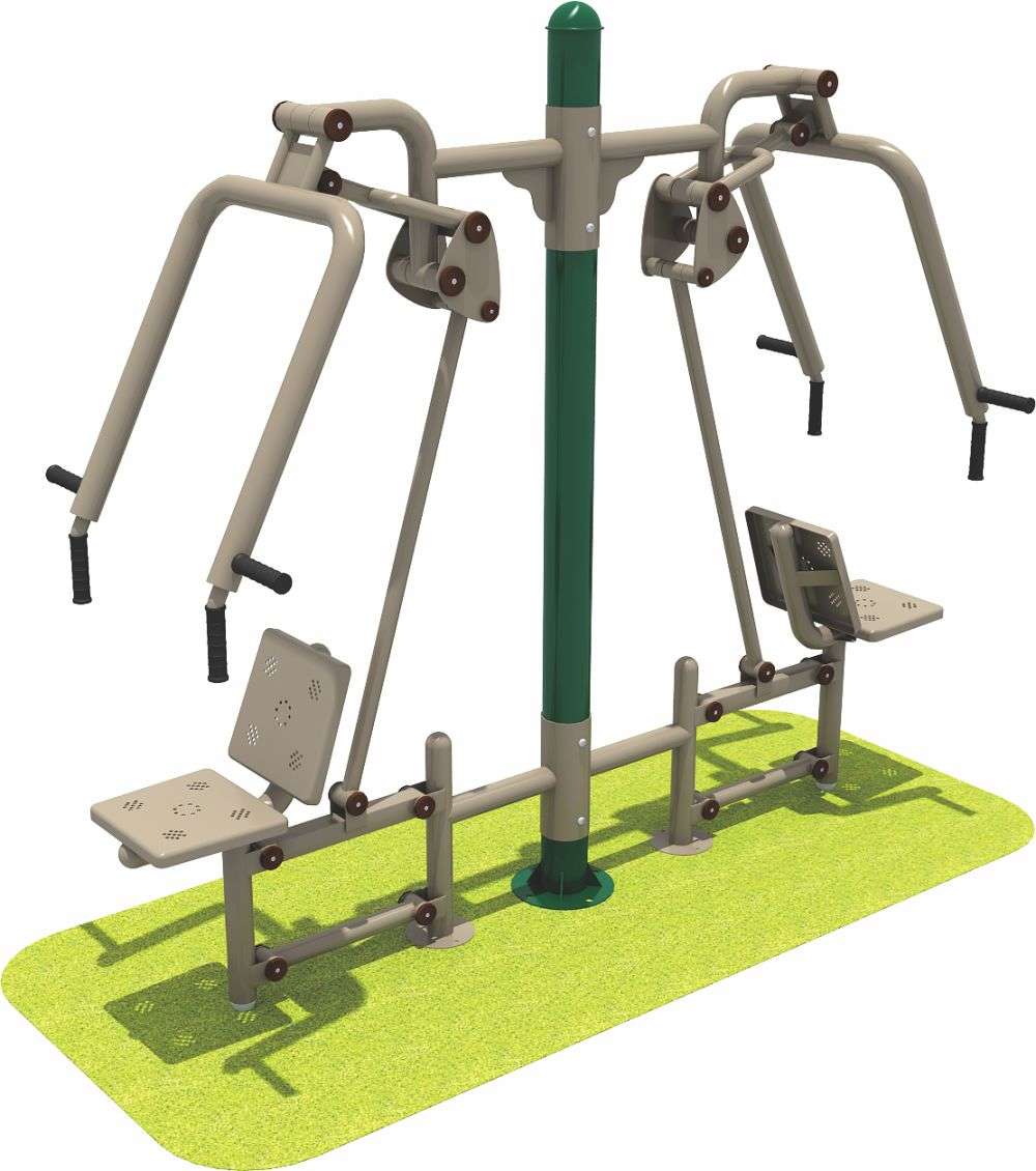 米兰·(milan)运动健身器材 双人坐推器